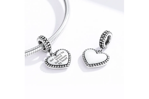 Srebrni obesek My sister in hart