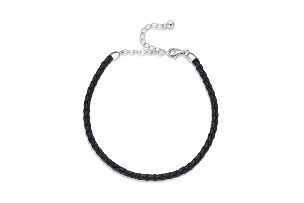 Bracciale in pelle nera