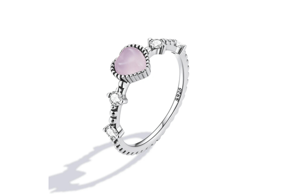 ANELLO Cuore rosa